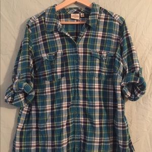Blue and Green Flannel